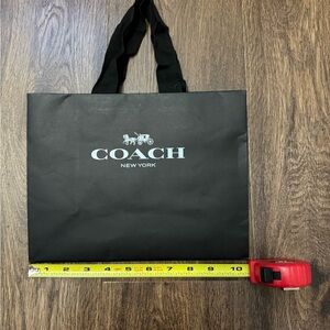 Coach Black Gift Bag 10x8